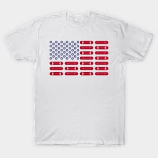 skateboard usa flag T-Shirt